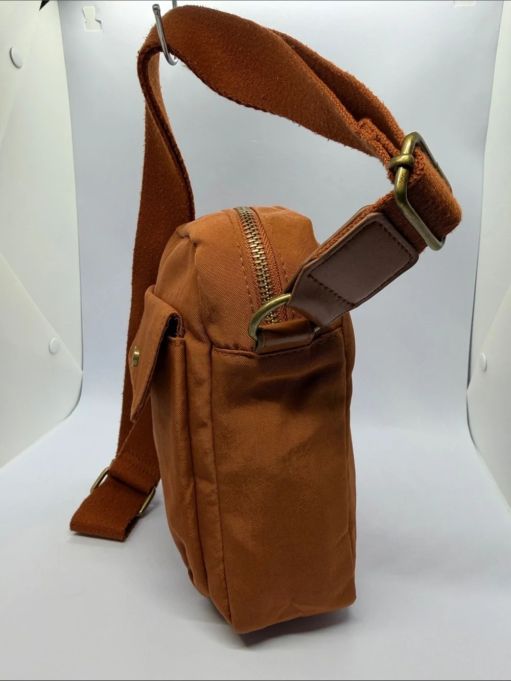 Universal Thread Rust Orange Compact Messenger Crossbody